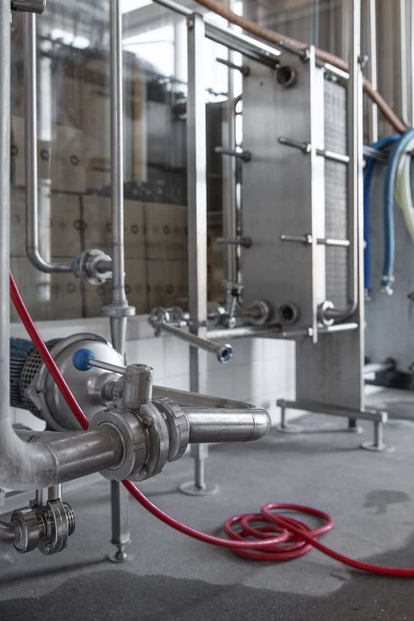 Bierbrouwerijvloer in Utrecht machine