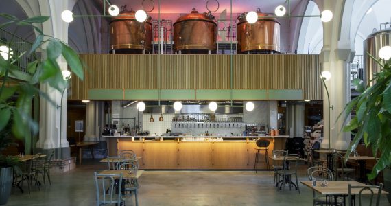 gevlinderde betonvloer, Bierbrouwerijvloer, HACCP vloer